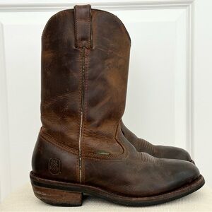 Dan Post Brown Leather Waterproof Men's Cowboy Boots